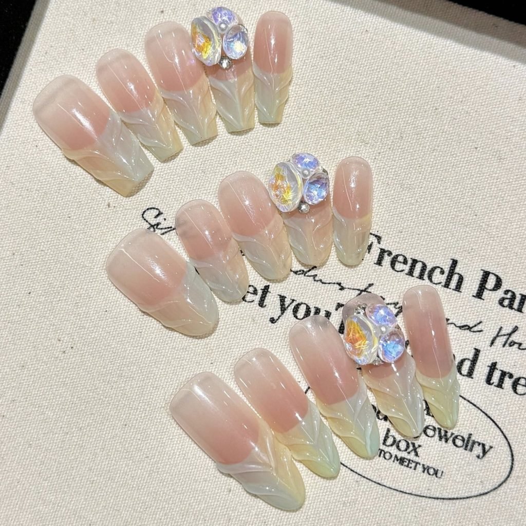 4D Sculptural Press-On Nails | High-Relief Avant-Garde Nail Factory